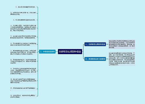 办辞职怎么得到补偿金