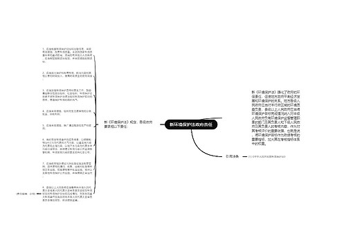 新环境保护法政府责任