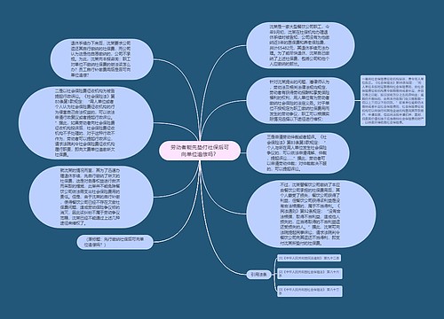 劳动者能先垫付社保后可向单位追偿吗？