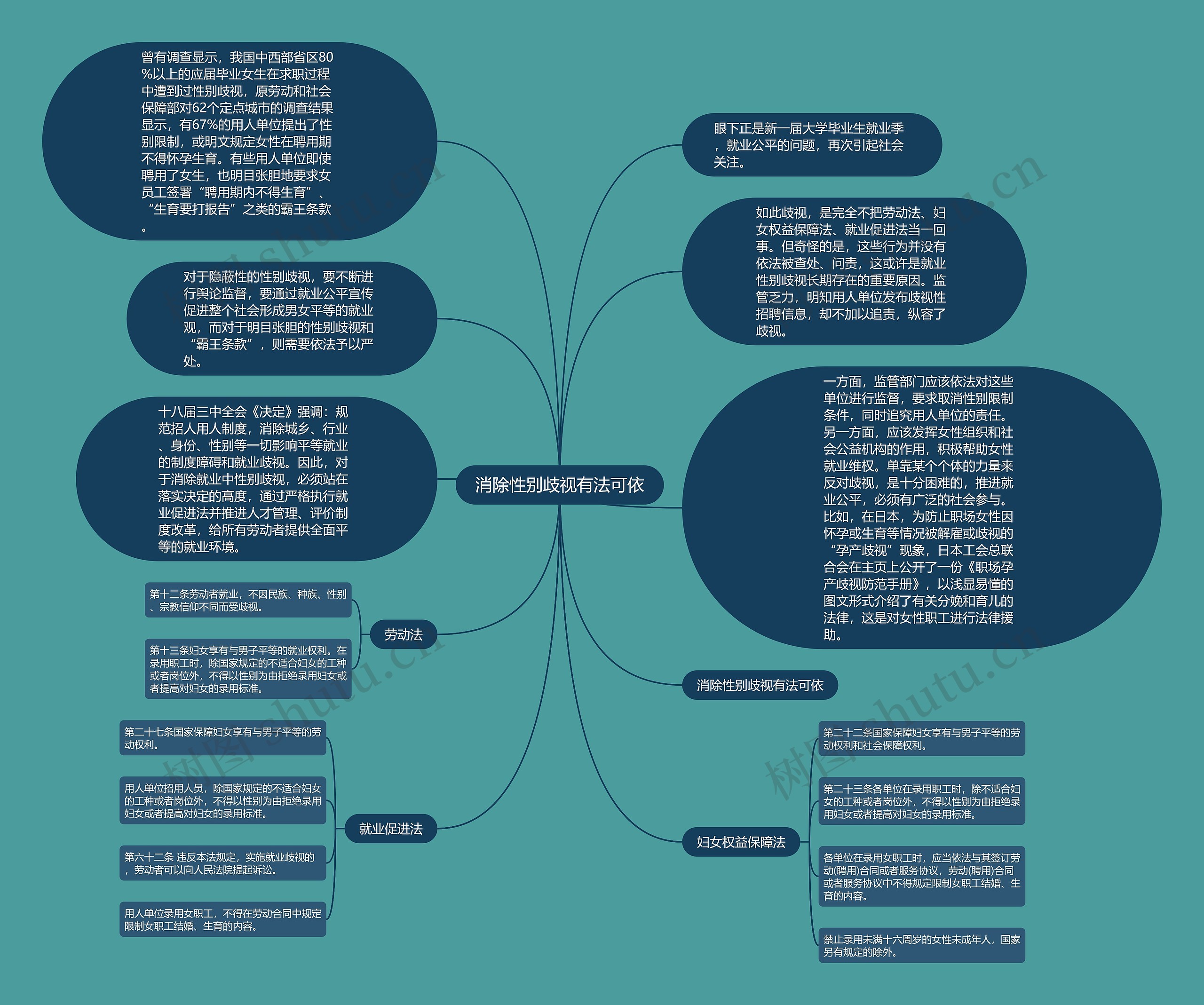 消除性别歧视有法可依思维导图