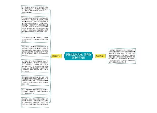 快递实名制实施，没有身份证仍可寄件