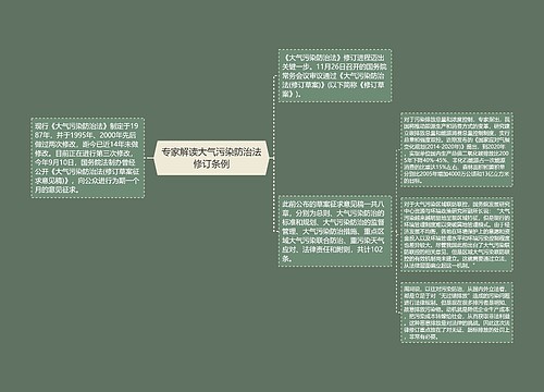 专家解读大气污染防治法修订条例