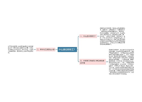 什么是在职职工？