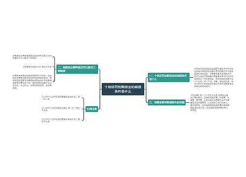 十倍惩罚性赔偿金的前提条件是什么