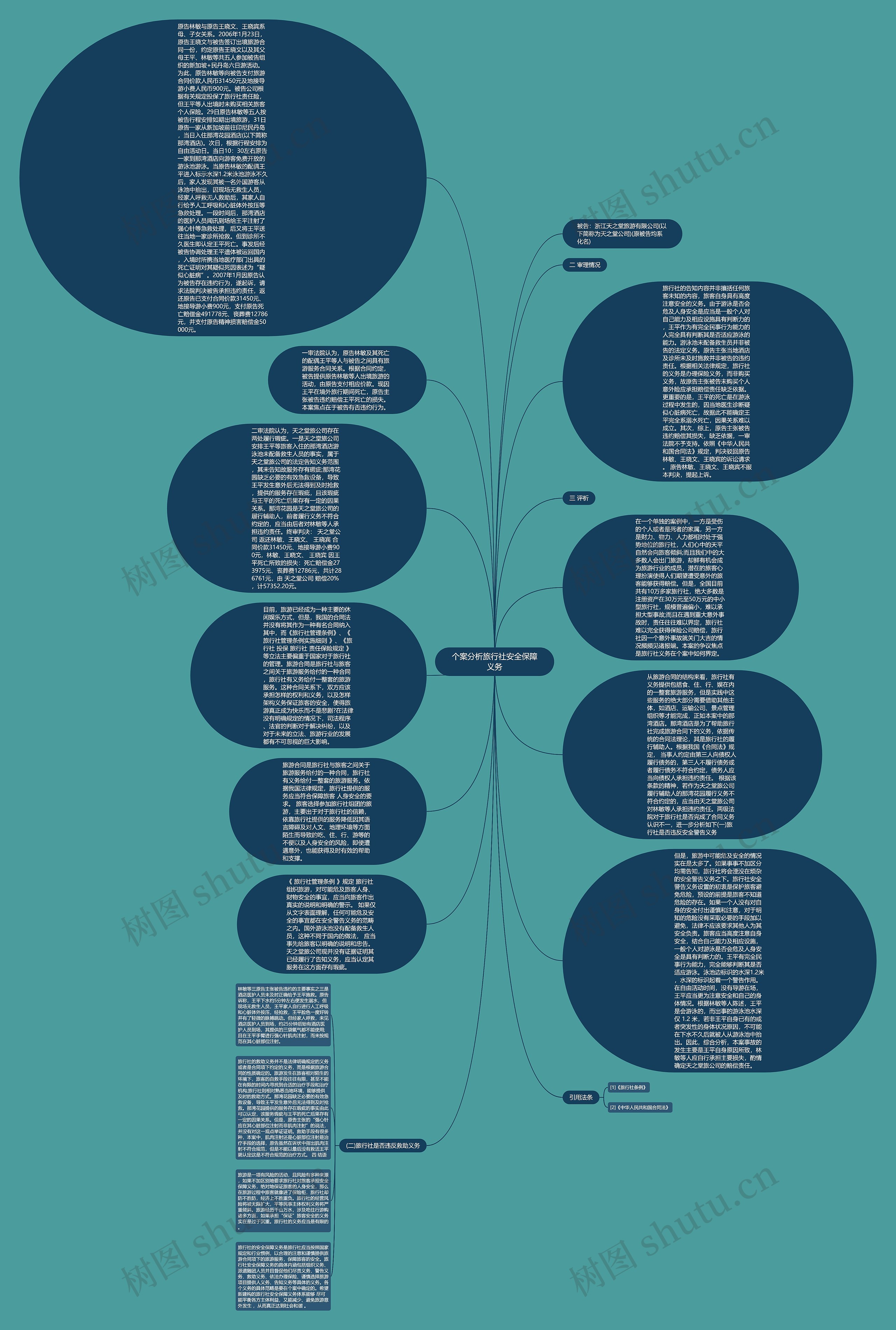 个案分析旅行社安全保障义务思维导图