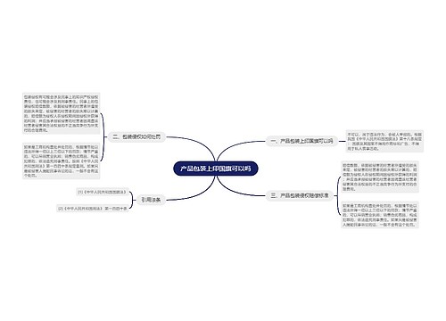 产品包装上印国旗可以吗