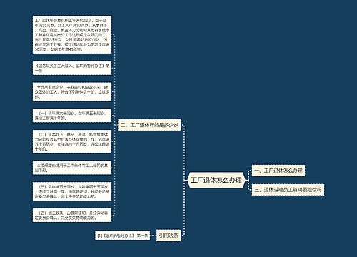 工厂退休怎么办理