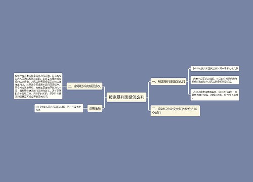 被家暴判离婚怎么判