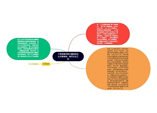 下班搭载同事车辆回家发生交通事故，能否认定工伤