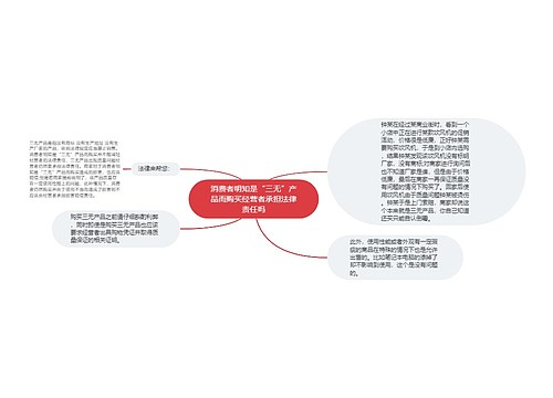 消费者明知是“三无”产品而购买经营者承担法律责任吗