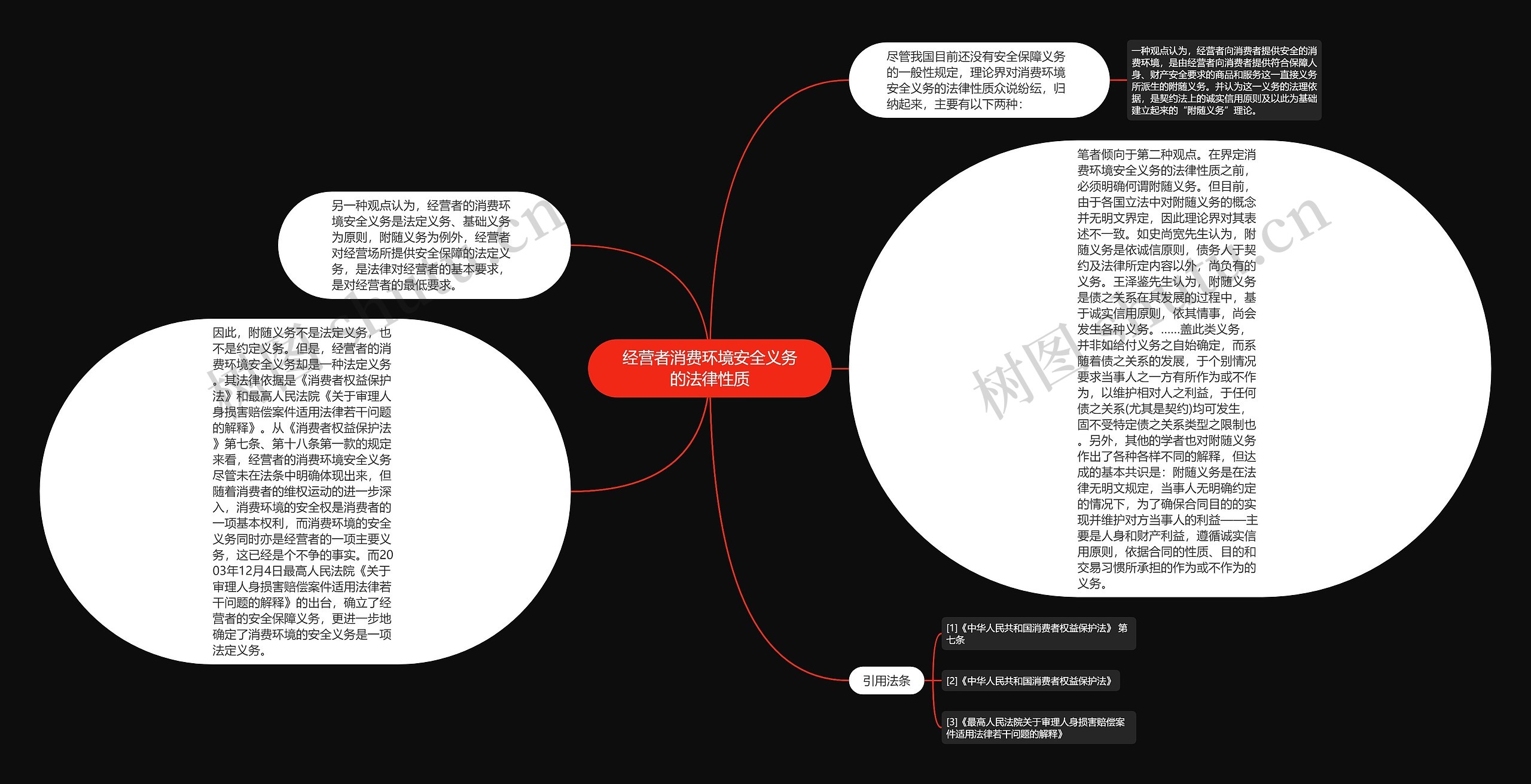 经营者消费环境安全义务的法律性质思维导图