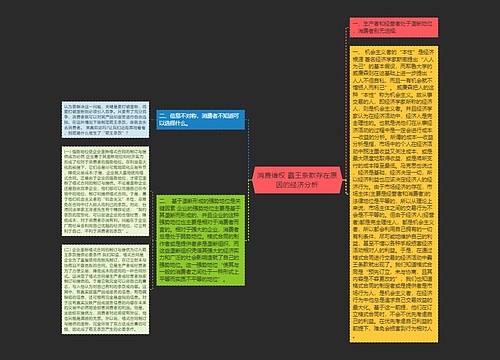 消费维权 霸王条款存在原因的经济分析