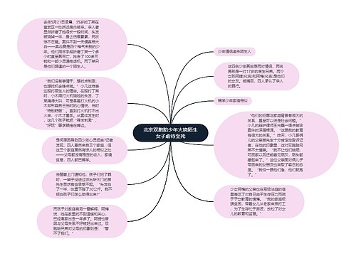 北京双胞胎少年火烧陌生女子虐待至死