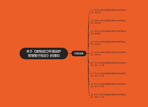 关于《废物进口环境保护管理暂行规定》的通知