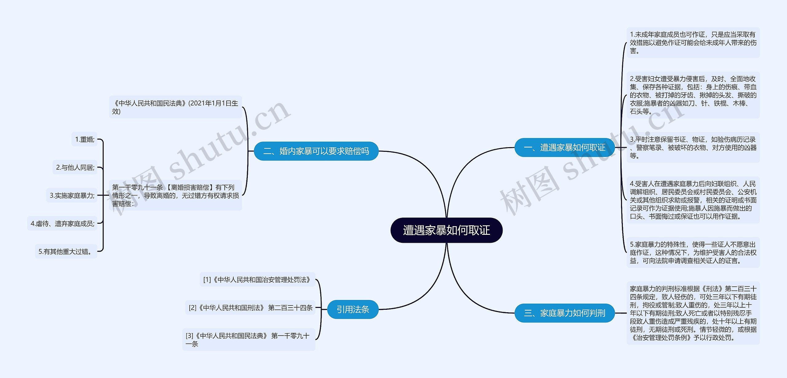 遭遇家暴如何取证思维导图