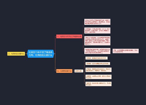 社保交15年不交了等退休行吗，社保的含义是什么