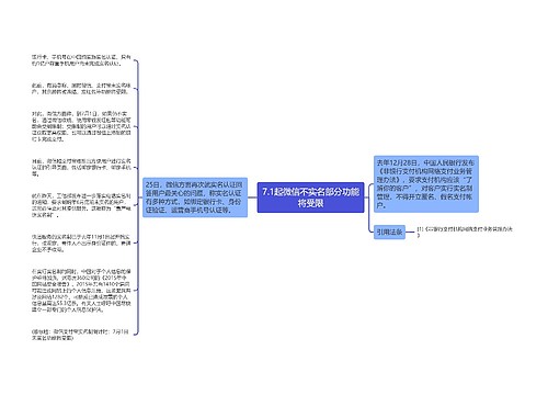 7.1起微信不实名部分功能将受限