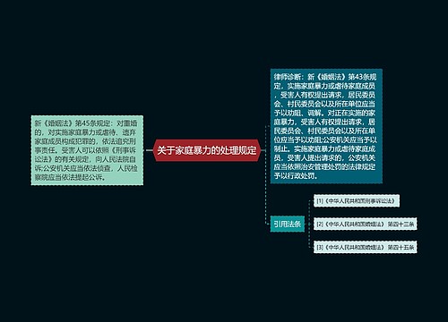 关于家庭暴力的处理规定