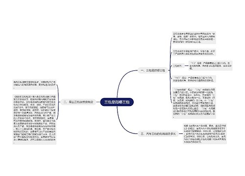 三包是指哪三包