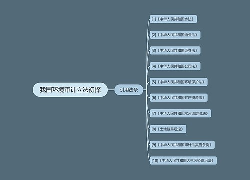 我国环境审计立法初探
