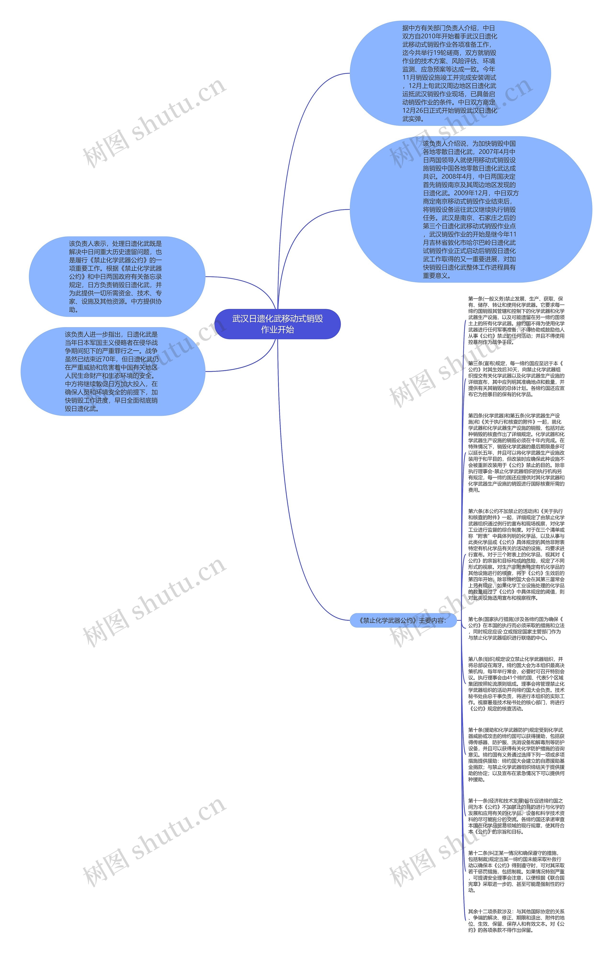 武汉日遗化武移动式销毁作业开始思维导图