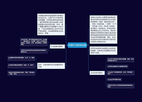 消费行为影响因素