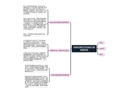 网购机票航空延误险无票据侵权益