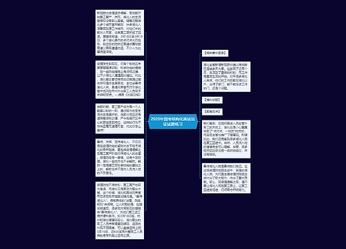 2020年国考结构化面试论证试题练习
