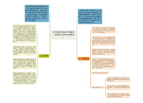 2020黑龙江省考行测备考：假想防卫的特征有哪些？