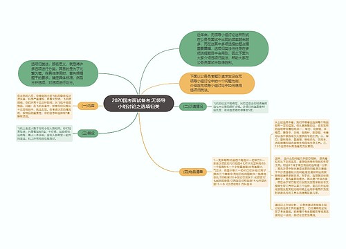 2020国考面试备考:无领导小组讨论之选项归类