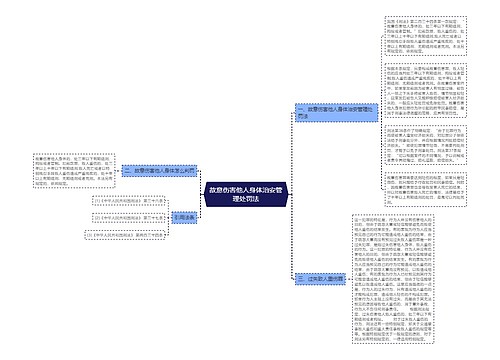 故意伤害他人身体治安管理处罚法