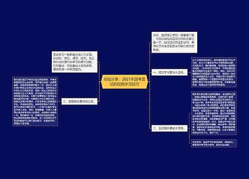 经验分享：2021年国考面试的自我学习技巧