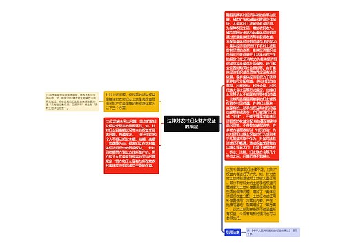 法律对农村妇女财产权益的规定