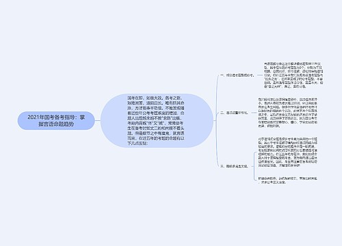 2021年国考备考指导：掌握言语命题趋势