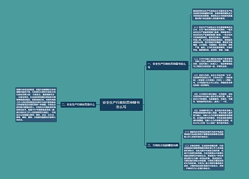 安全生产行政处罚申辩书怎么写