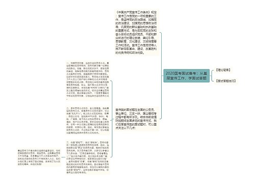 2020国考面试备考：从基层宣传工作，学面试答题