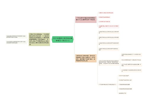 2021年国家公务员考试备考每日一练(0211)