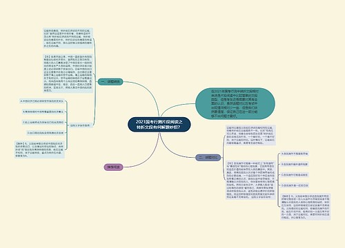 2021国考行测片段阅读之转折文段有何解题妙招？