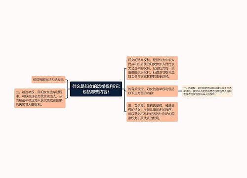 什么是妇女的选举权利?它包括哪些内容?