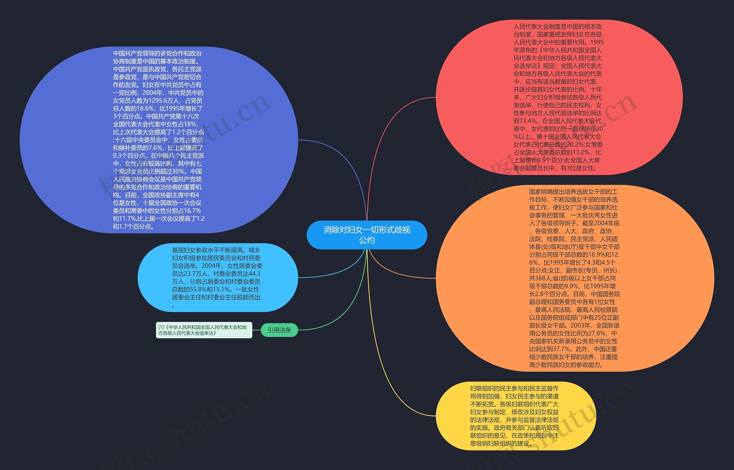 消除对妇女一切形式歧视公约思维导图