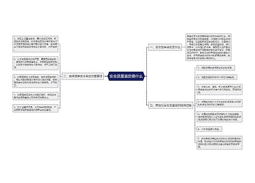 安全质量鉴定是什么