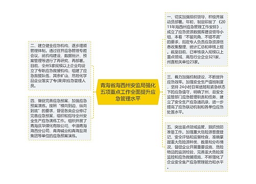 青海省海西州安监局强化五项重点工作全面提升应急管理水平