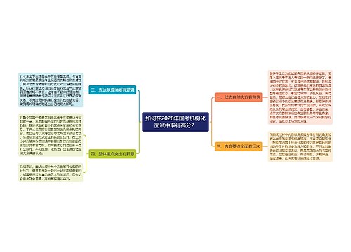 如何在2020年国考机构化面试中取得高分？