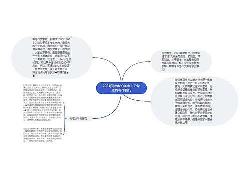 2021国考申论备考：分论点的写作技巧