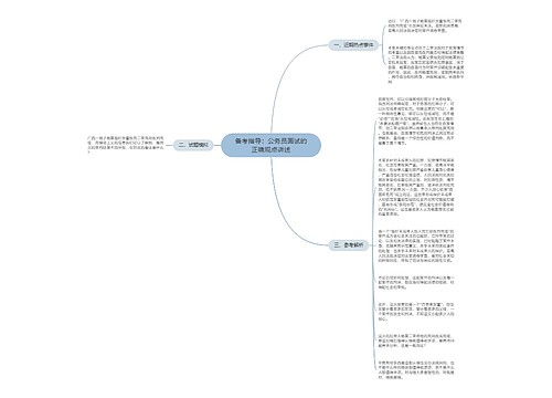 备考指导：公务员面试的正确观点讲述