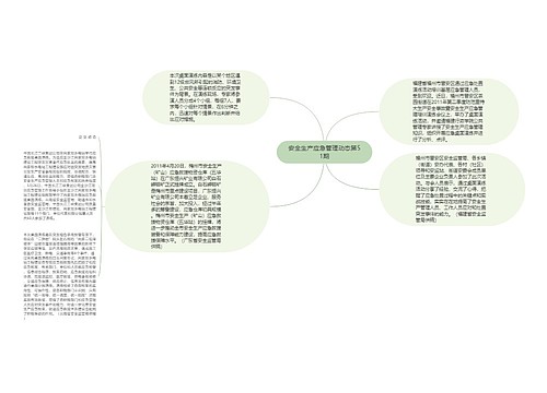 安全生产应急管理动态第51期