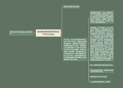 赵铁锤出席信息研究院2012年工作会议