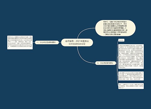 老师指导：2021年国考议论文应该如此论证