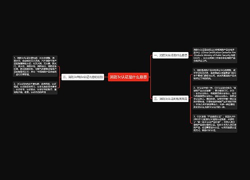 消防3c认证是什么意思