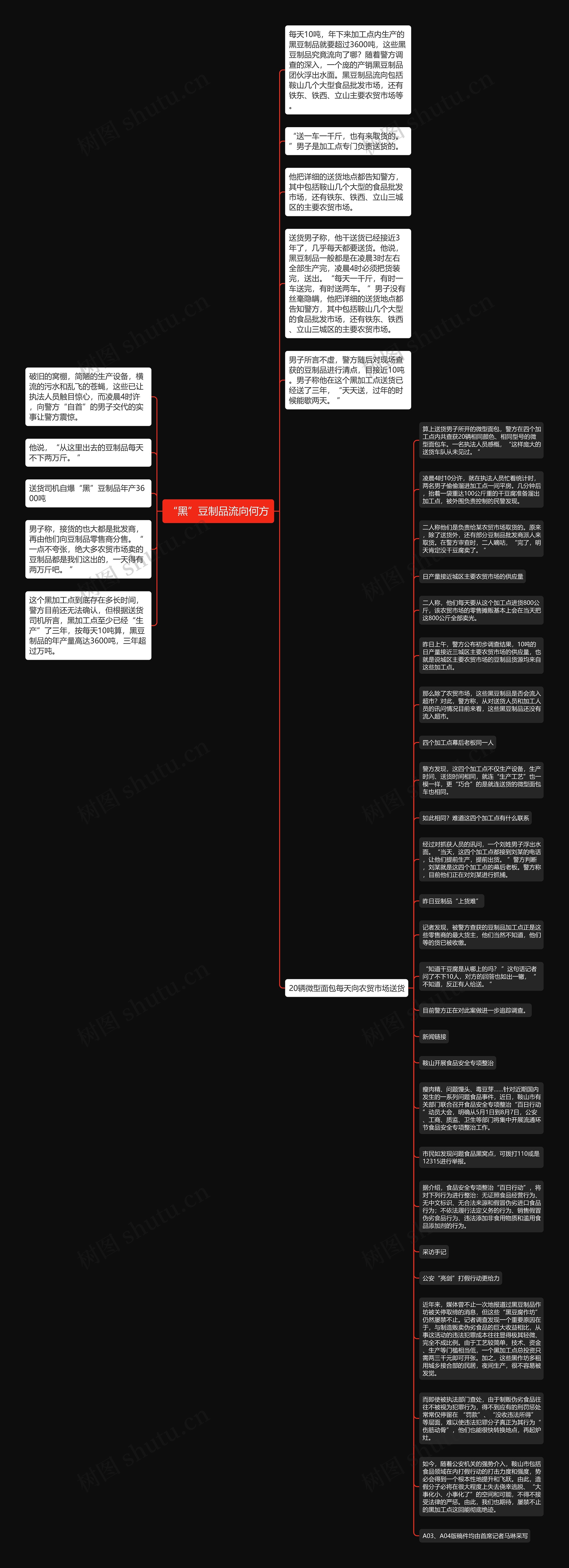 “黑”豆制品流向何方思维导图